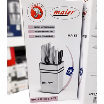 سرویس چاقو مایر مدل MR56 ۸ پارچه با دسته استیل
