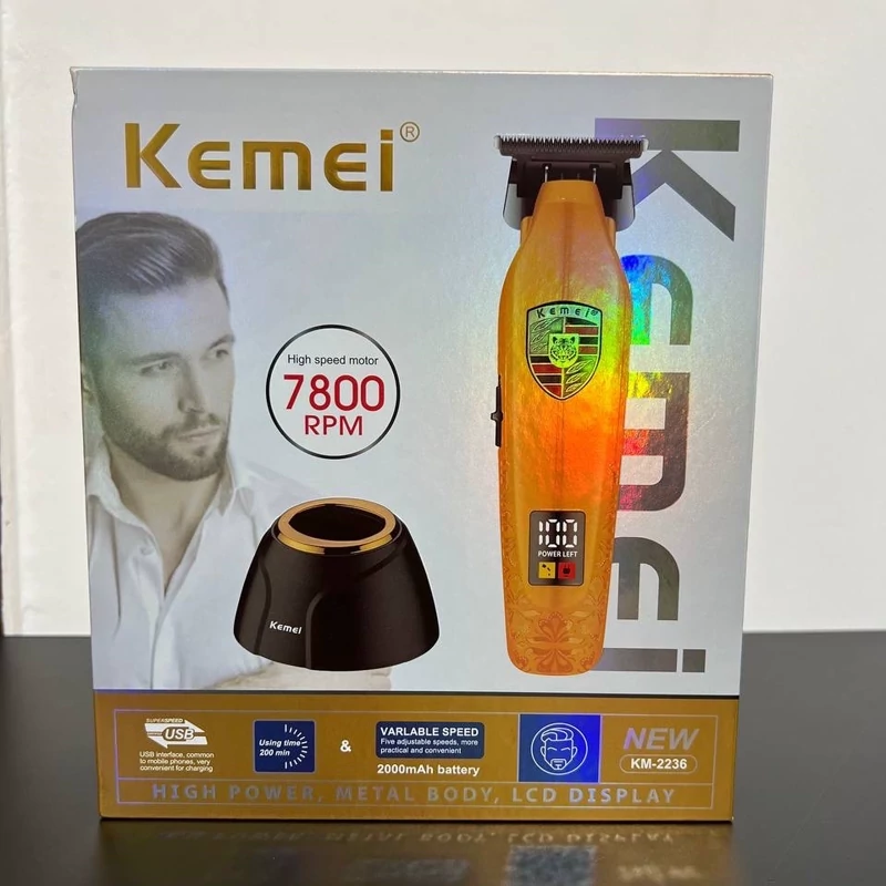 ماشین اصلاح کیمی مدل KM-2236 با تیغه سرامیک و ضد آب