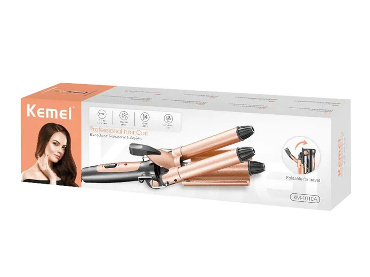فر کننده مو کیمی مدل KM-1010 سه لول