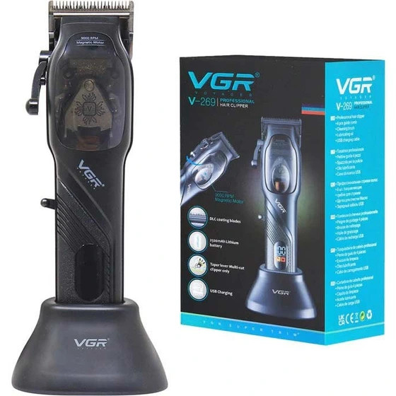 ماشین اصلاح وی جی آر مدل V-269 با تیغه استیل ضد زنگ