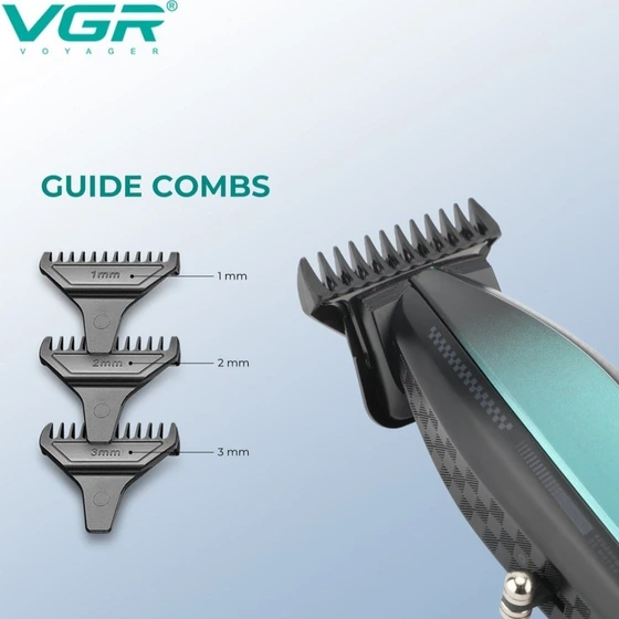 ماشین اصلاح وی جی آر مدل V-992 با تیغه سرامیک و ضد آب