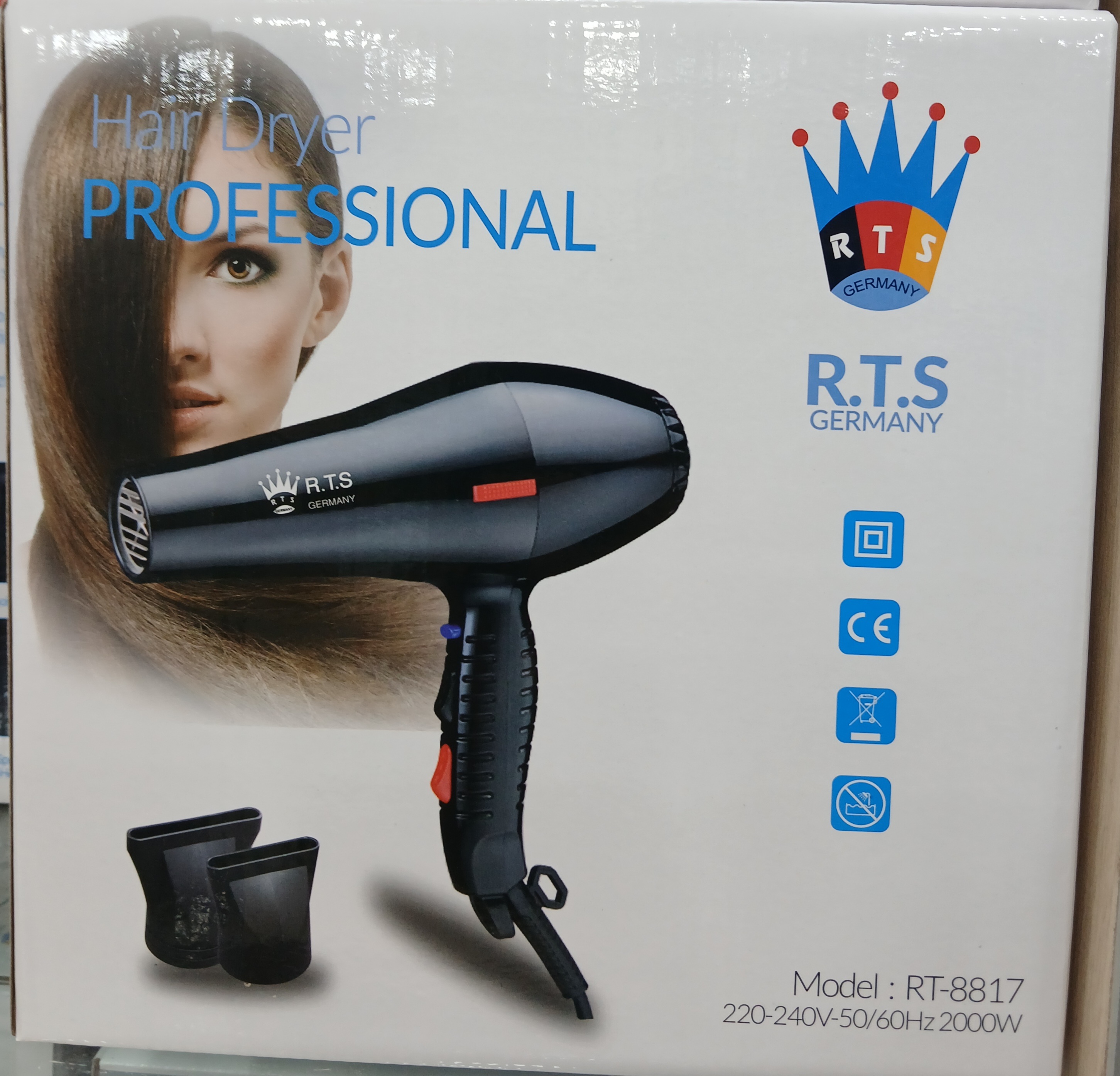 سشوار حرفه‌ای آر‌تی‌اس (R.T.S) مدل RT-8817