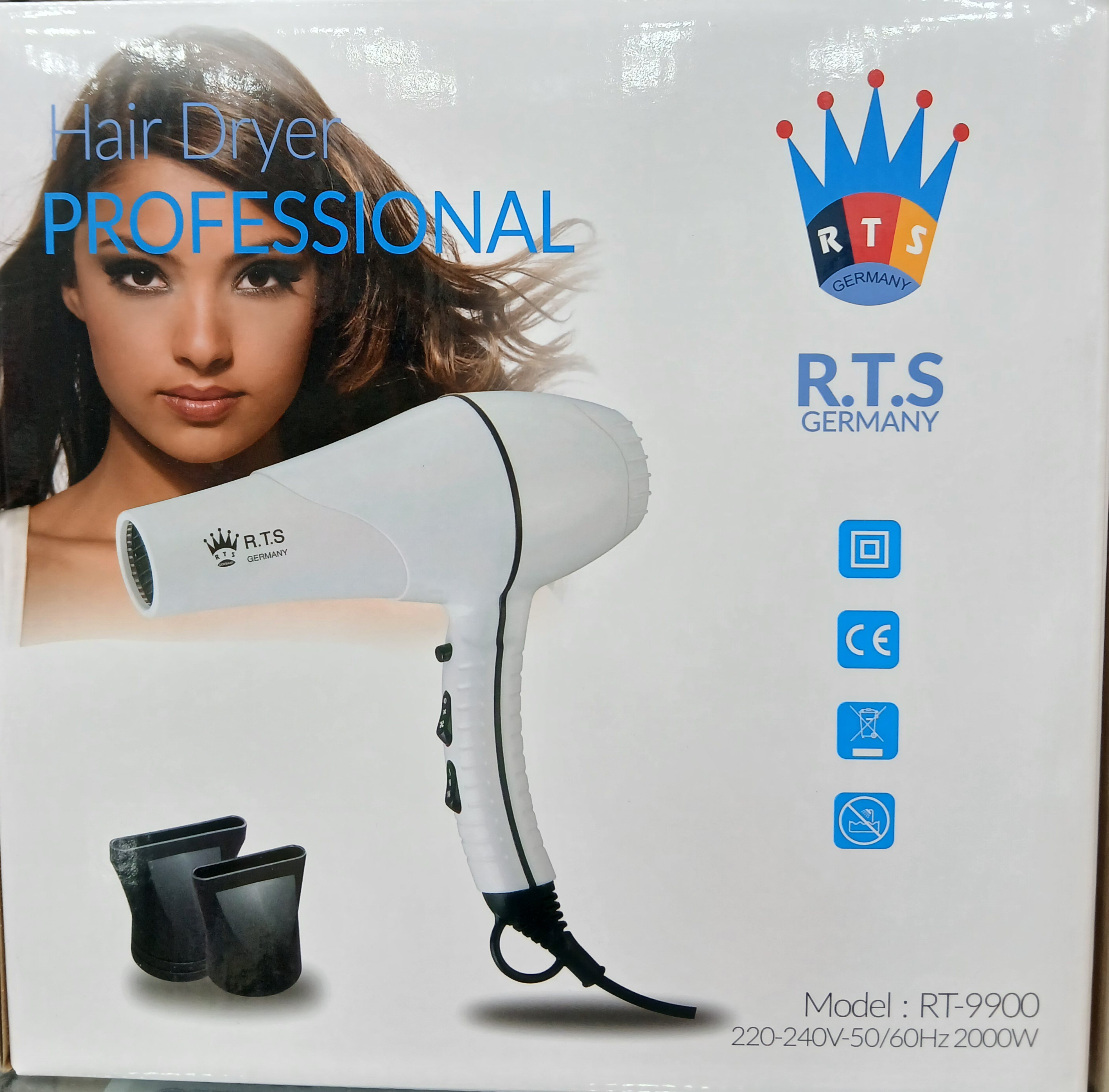 سشوار حرفه ای ار تی اس مدل RTS RT-9900