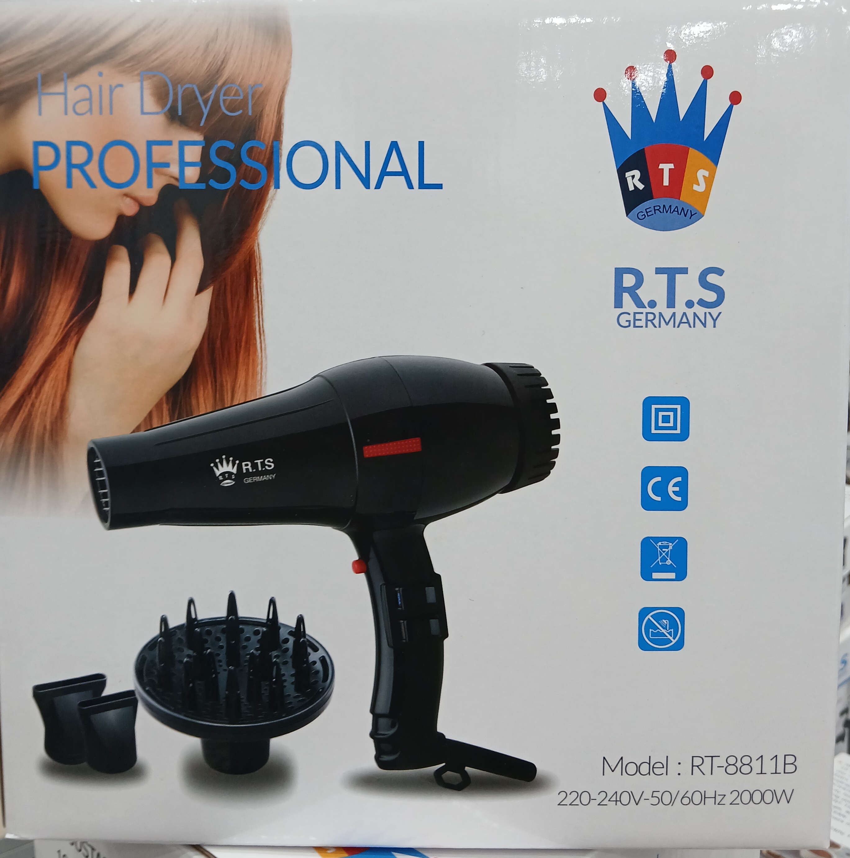 سشوار خانگی ار تی اس مدل RT-8811
