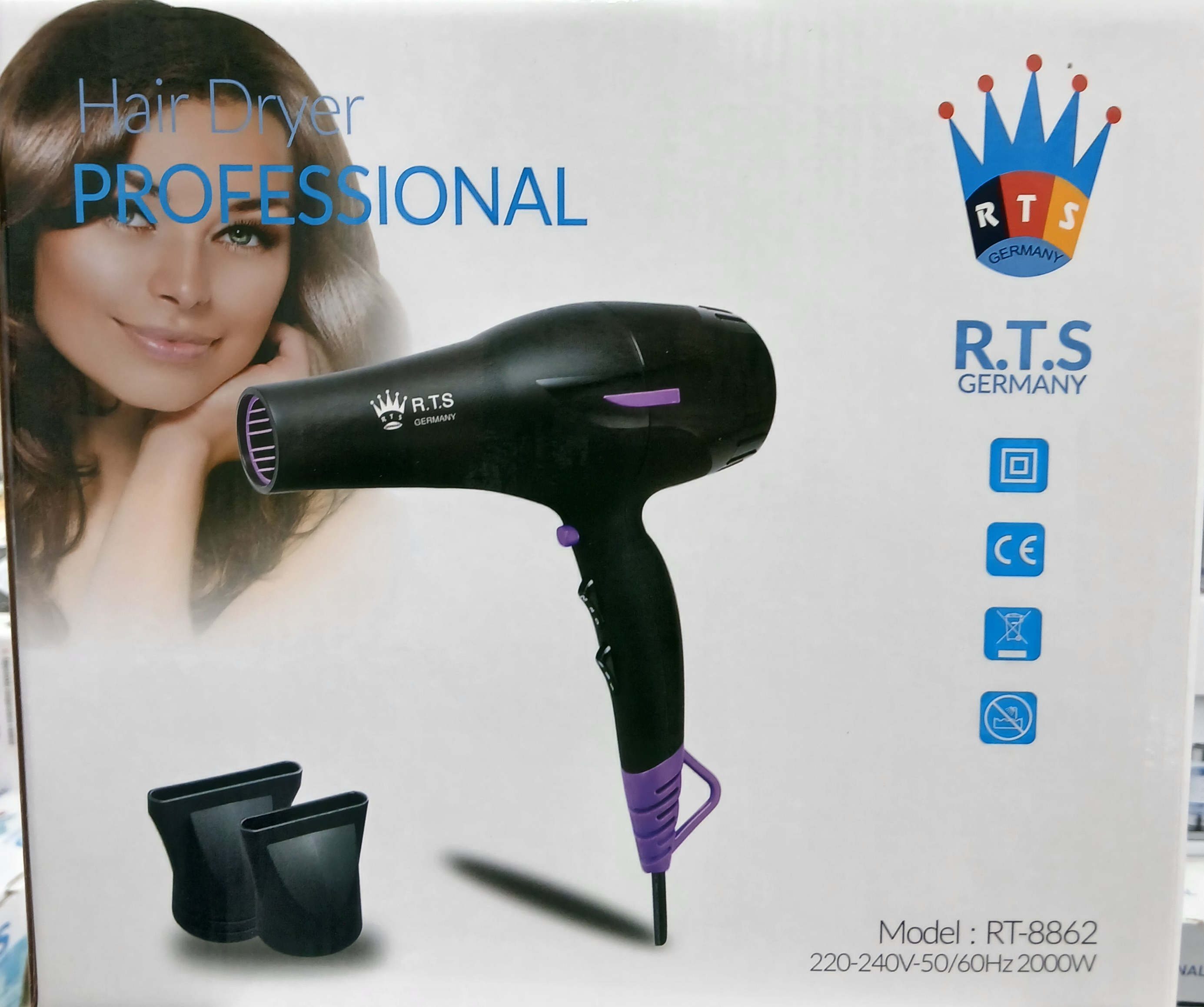سشوار حرفه ای ار تی اس مدل RTS RT-8862