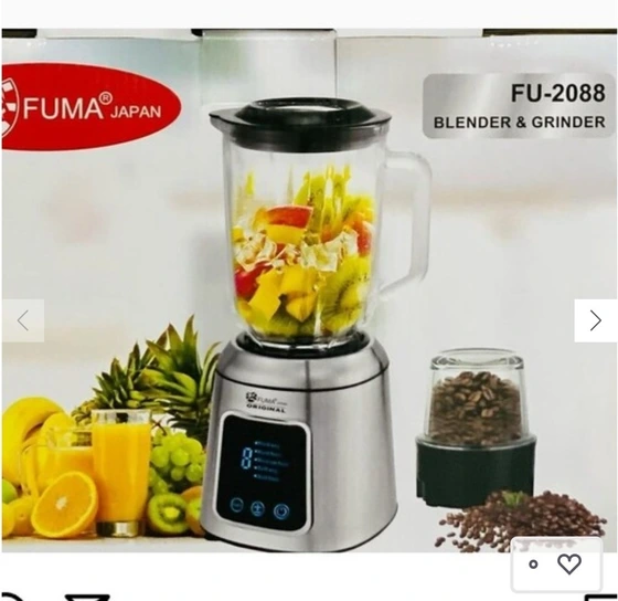 مخلوط کن و آسیاب فوما مدل FU2088 ظرفیت ۱.۵ لیتر دوکاره با کاسه شیشه ای