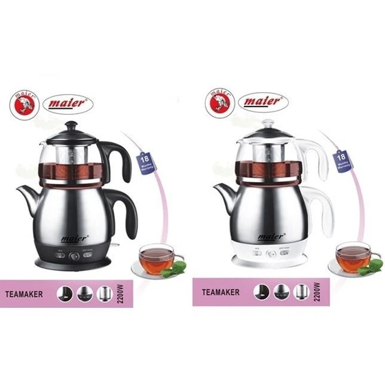 چای ساز مایر مدل MR2525 ظرفیت کتری ۳ لیتر استیل