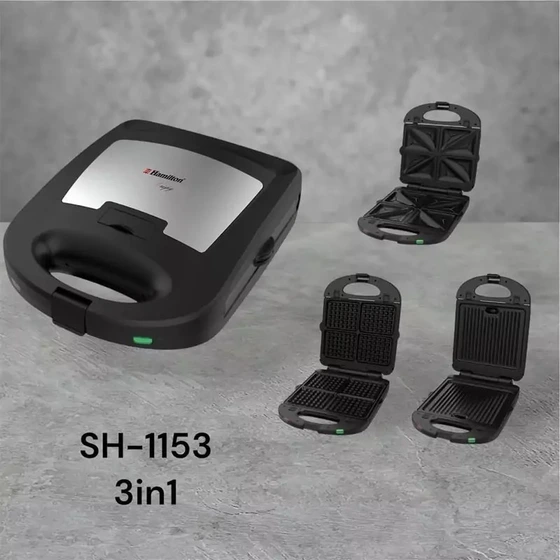 ساندویچ ساز همیلتون مدل SH1153 سه کاره