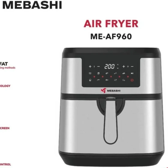 سرخ کن بدون روغن مباشی مدل ME-AF960 ظرفیت ۹.۲ لیتری