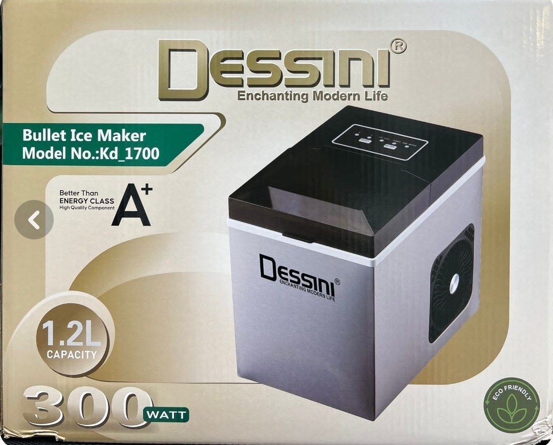 یخ ساز دسینی مدل 1700 ظرفیت ۱۰ کیلوگرم با بدنه استیل